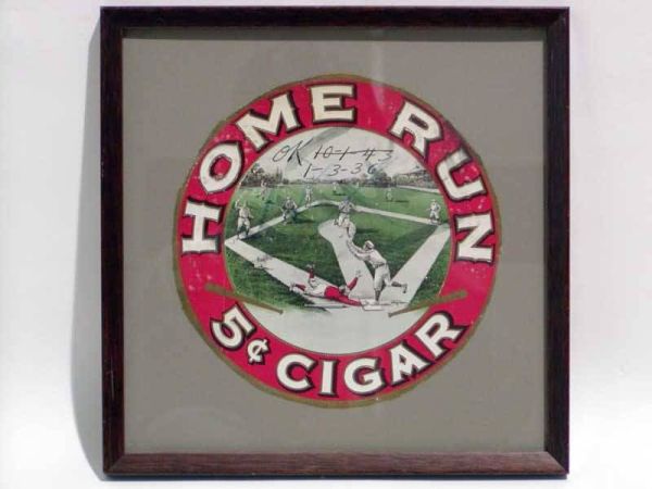 Home Run Cigar Label